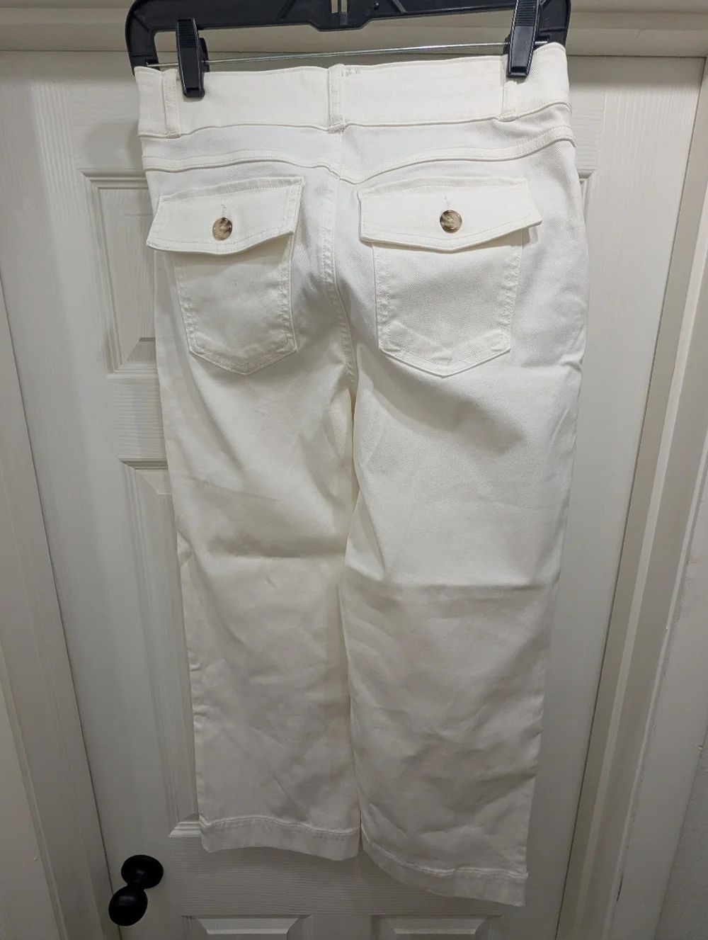 SPANX Stretch Twill Wide Leg Pants – Size M – White - Picture 2 of 4
